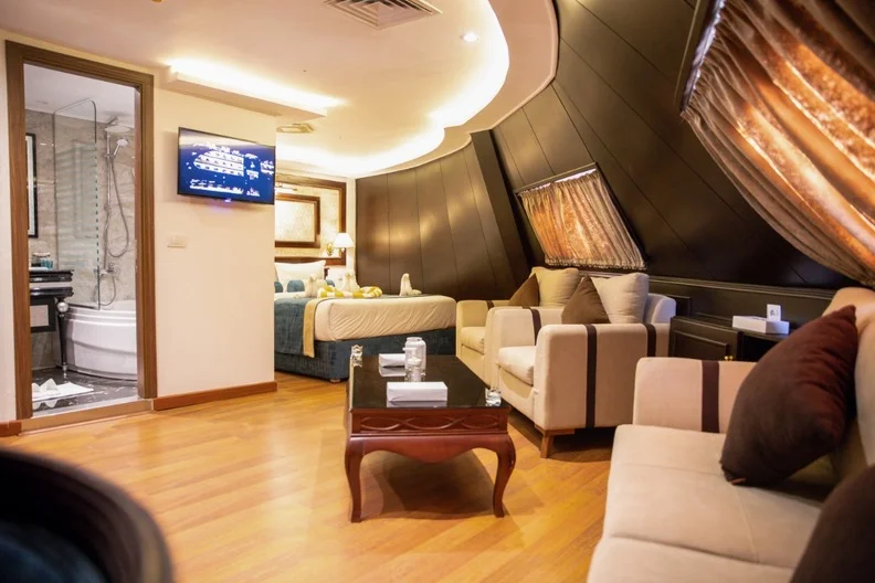 Lounge aboard the MS Champollion II Nile Cruise Nile cruise